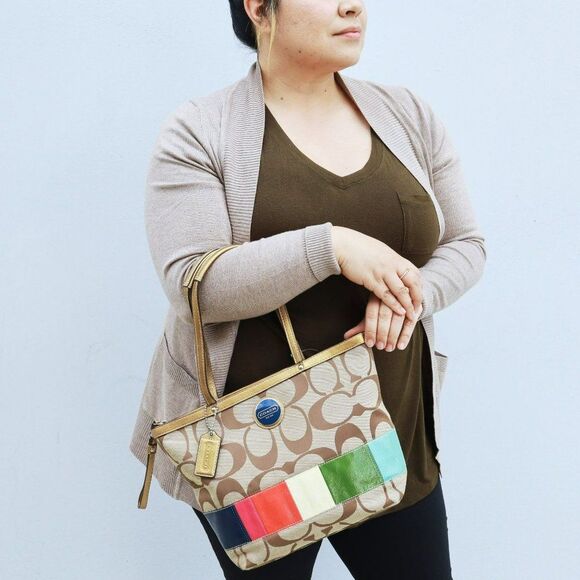 Coach Limited Edition Rainbow LGBTQ Shopper Lunch Bag Tote - Picture 2 of 11